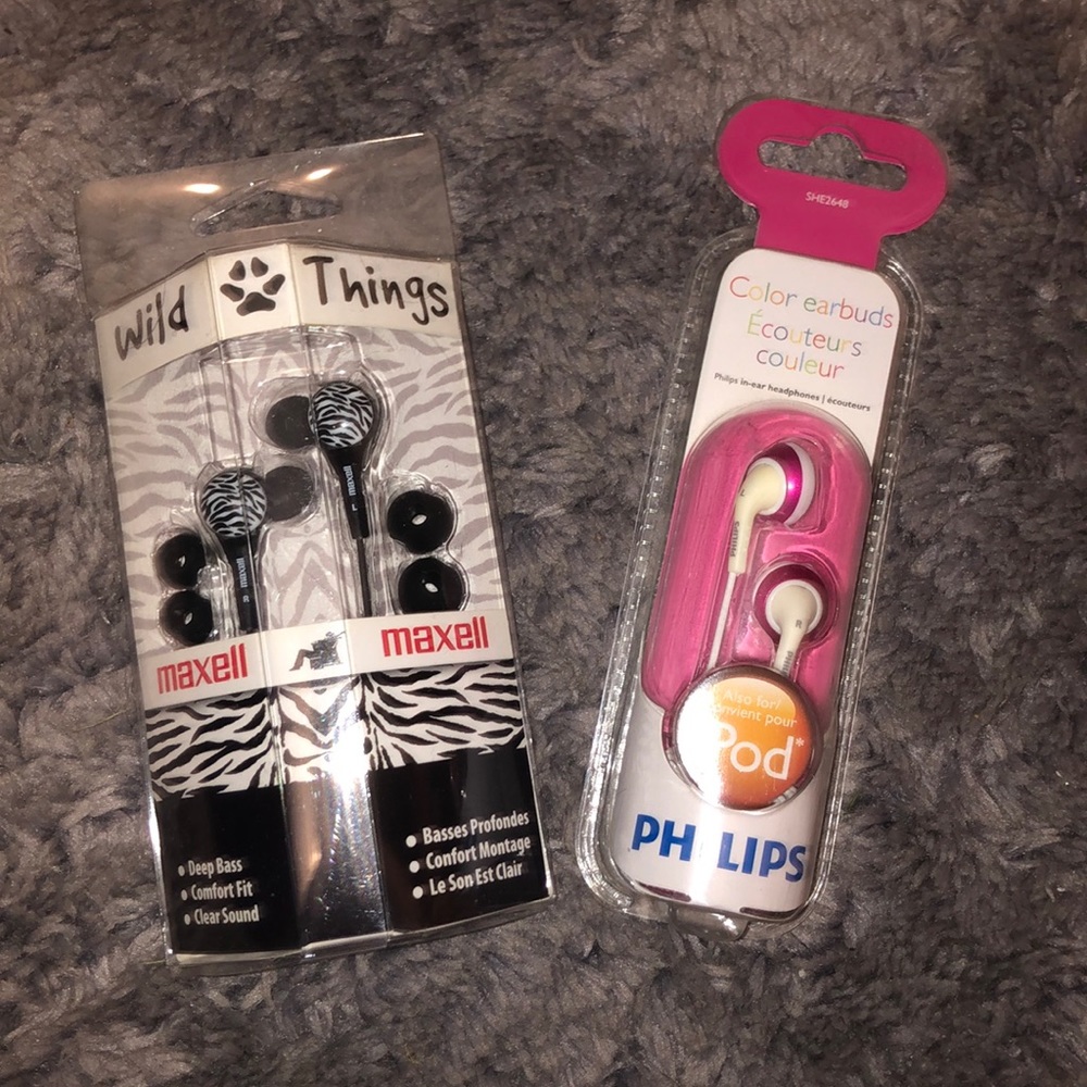 Two pairs of comfortable headphones
